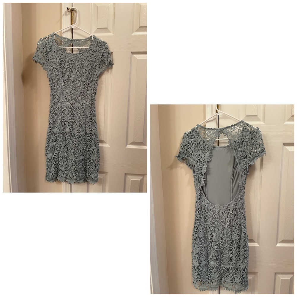 Lulu's Mint open back dress